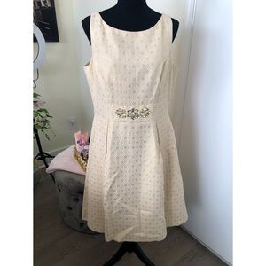 NWT Eliza J crystal embellished dress
